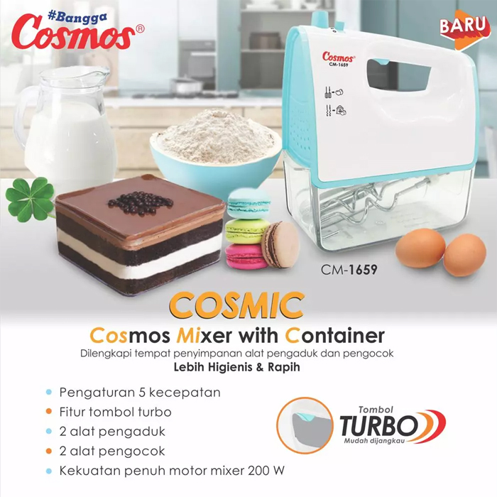 Cosmos Hand Mixer / Mixer Tangan Adonan Kue - CM1659 | CM-1659